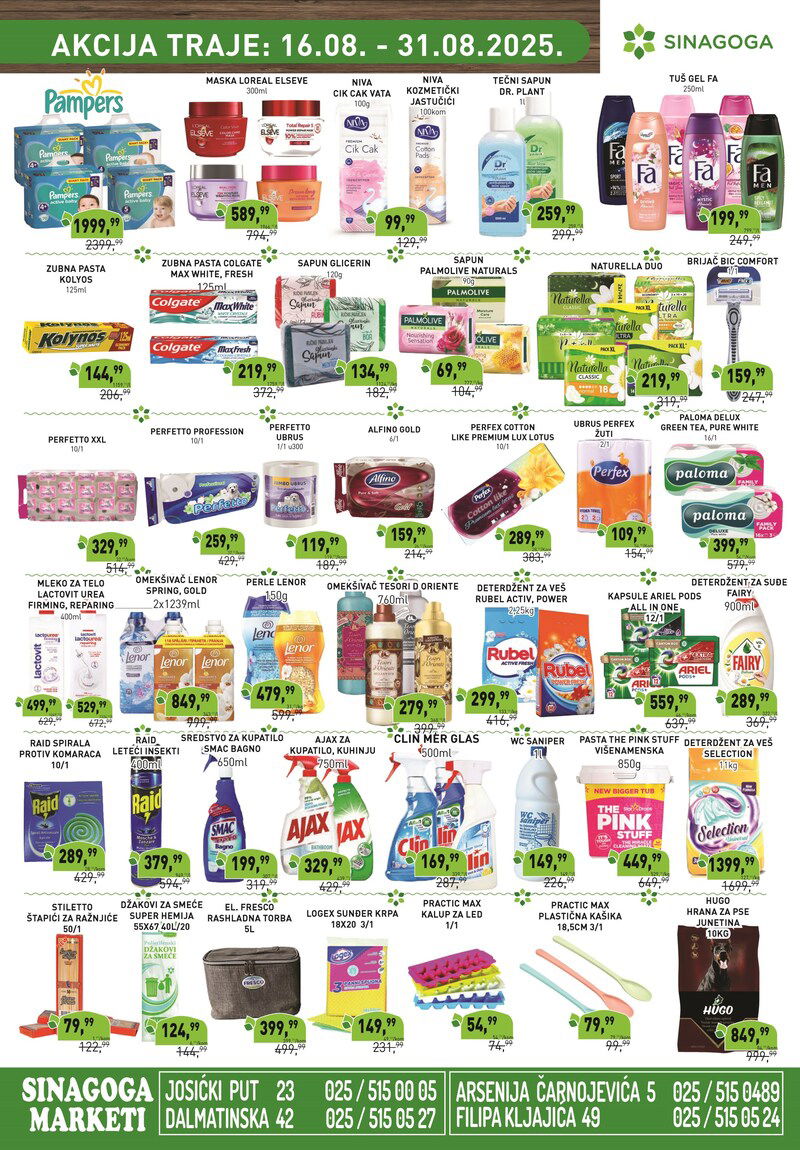 Sinagoga katalog akcija