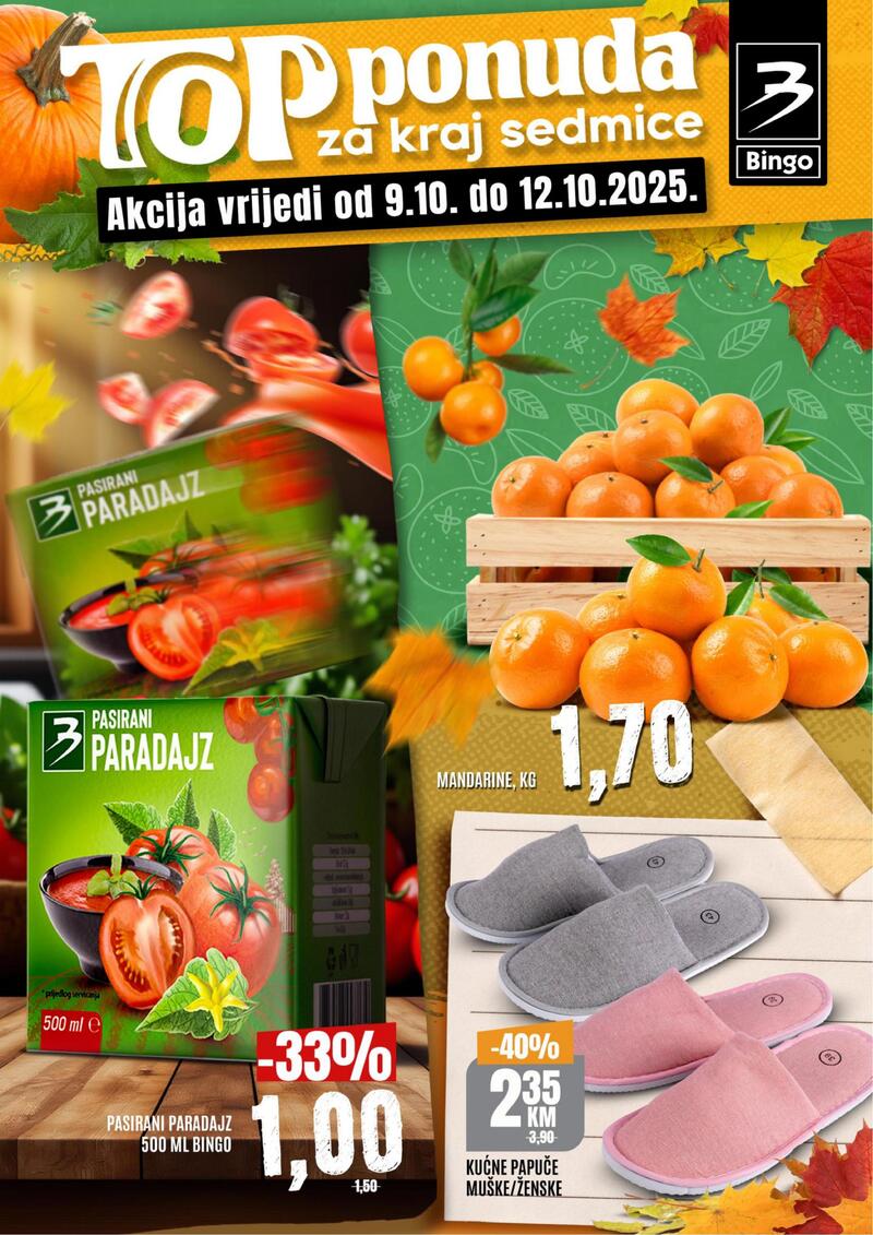 Bingo top ponuda za kraj sedmice