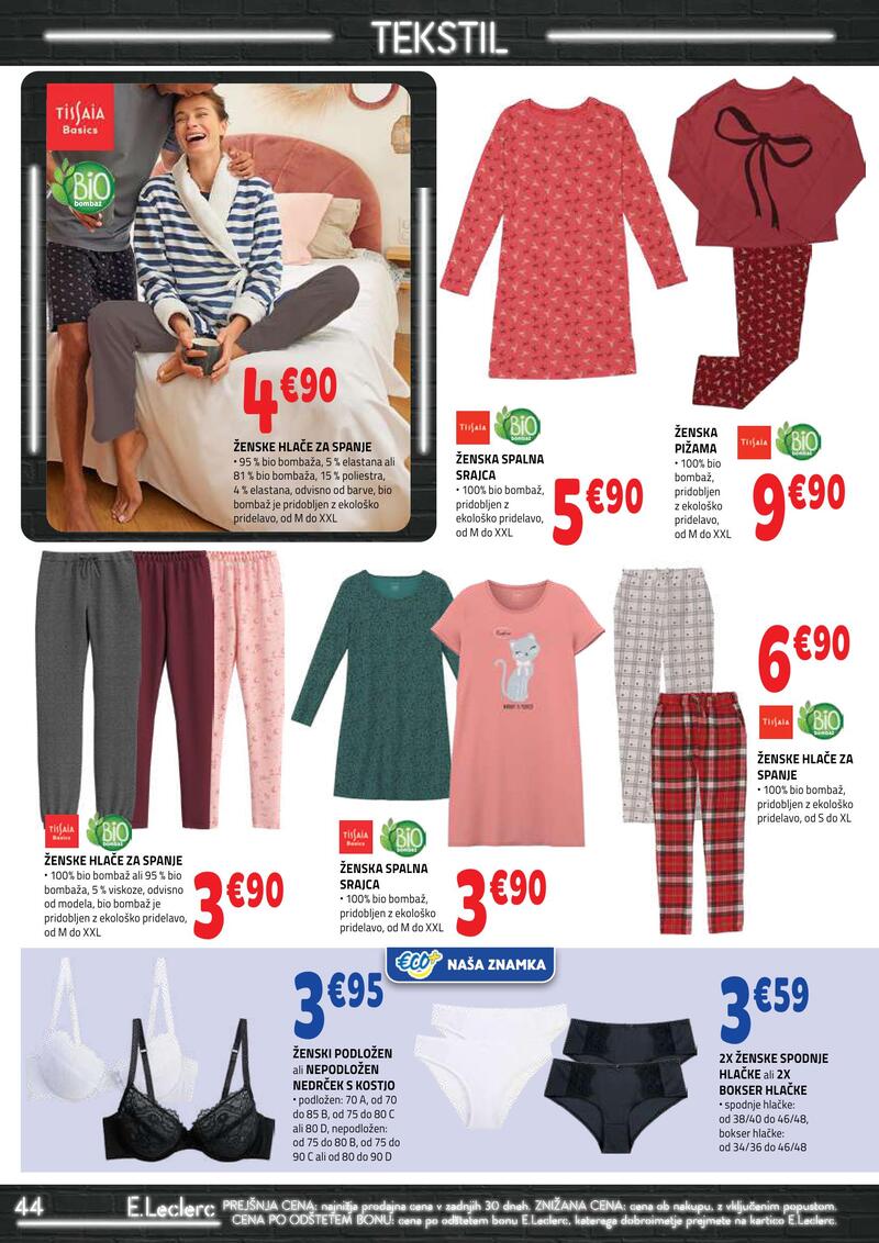 E.Leclerc katalog - Tekstil
