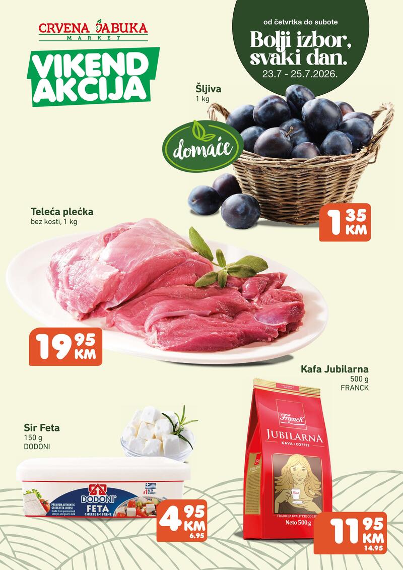 Crvena jabuka katalog akcija Vikend akcija