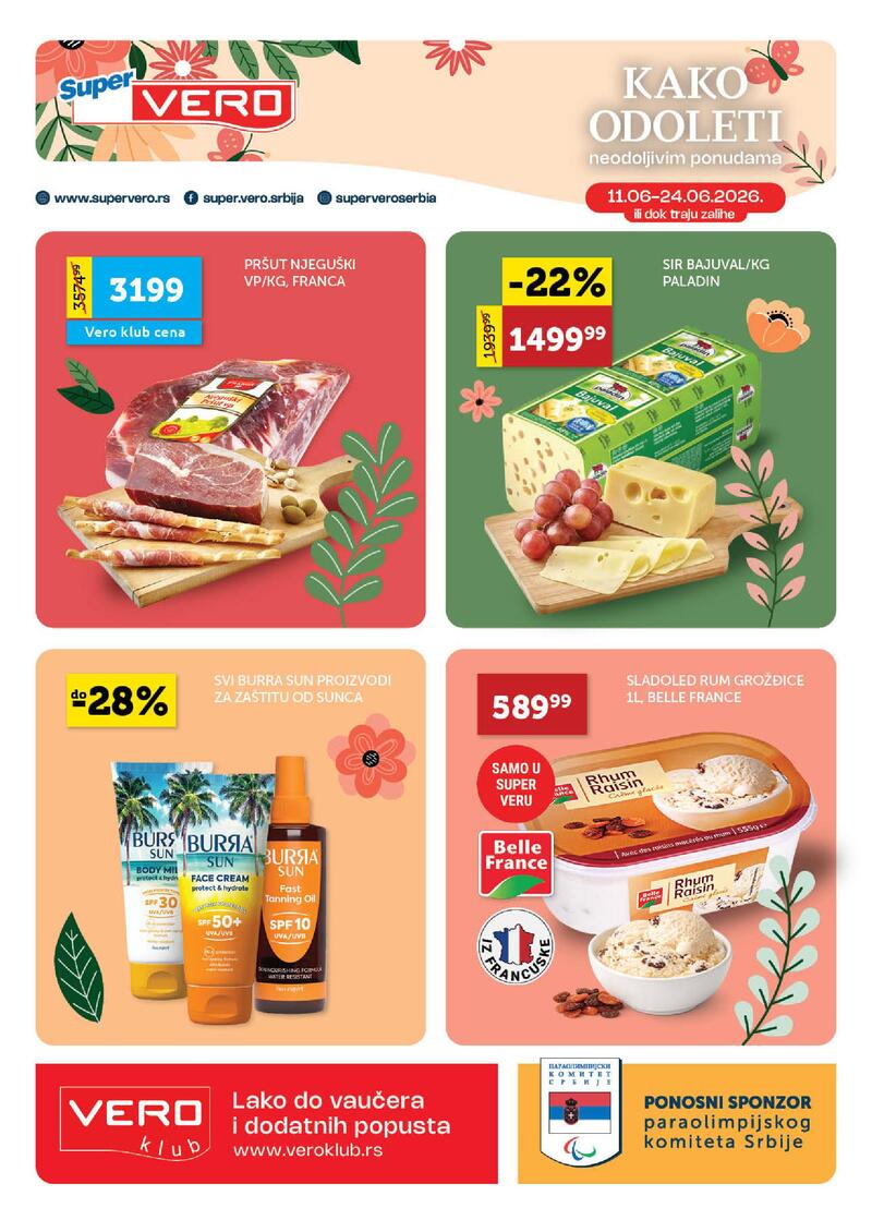 Super Vero katalog akcija Katalog hrana