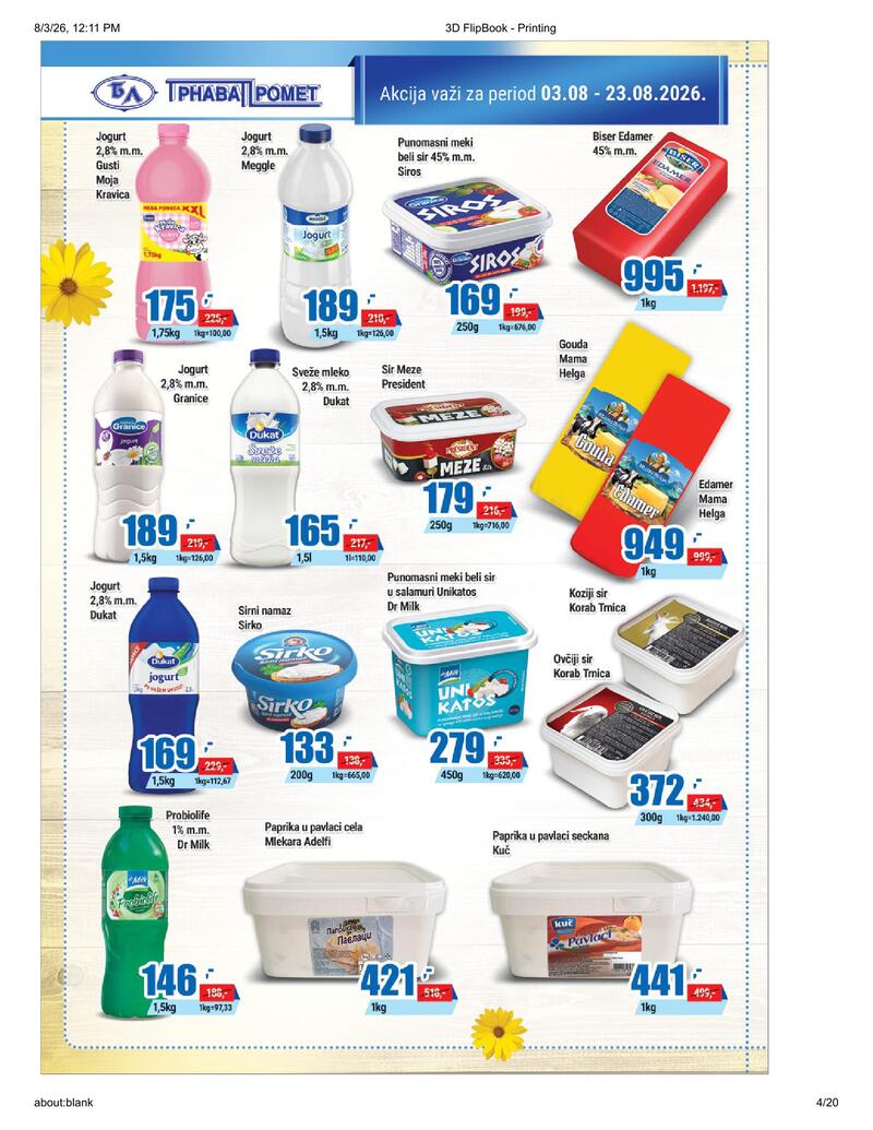 Trnava Promet katalog akcija