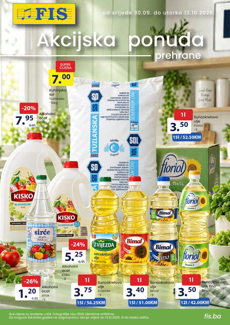 FIS katalog akcija Prehrana