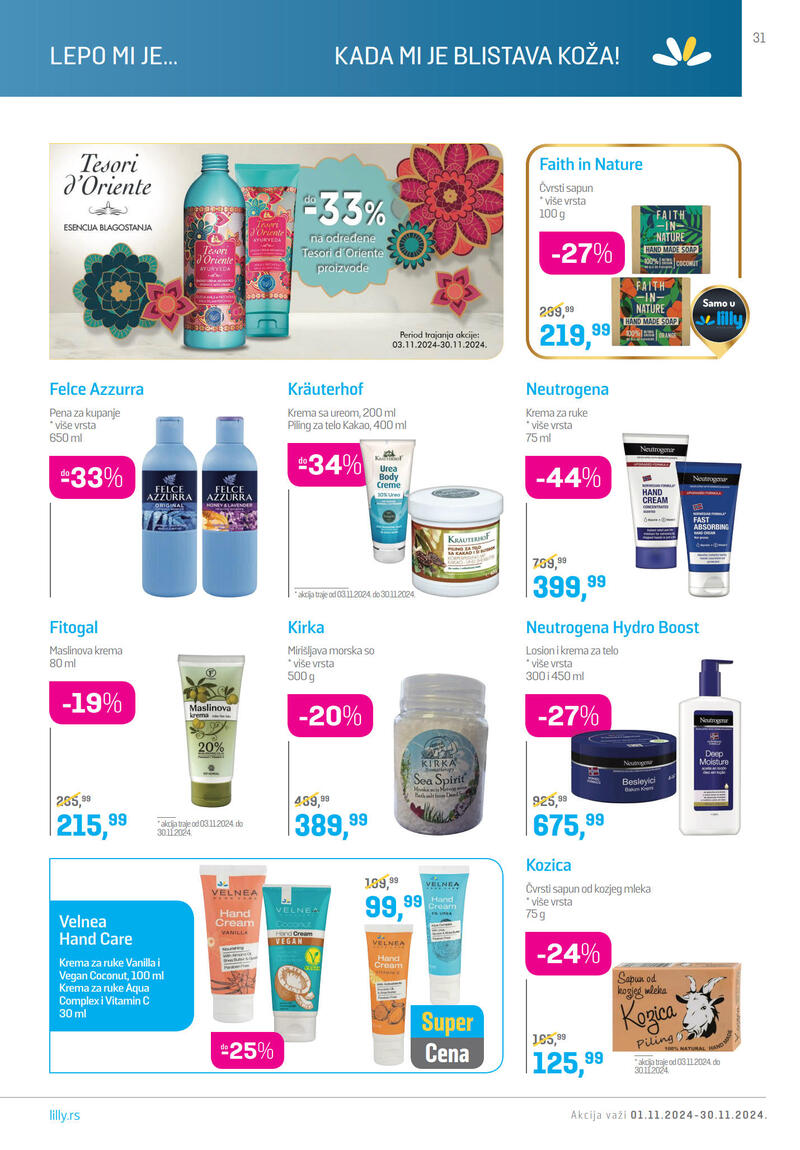 Lilly Drogerie katalog akcija