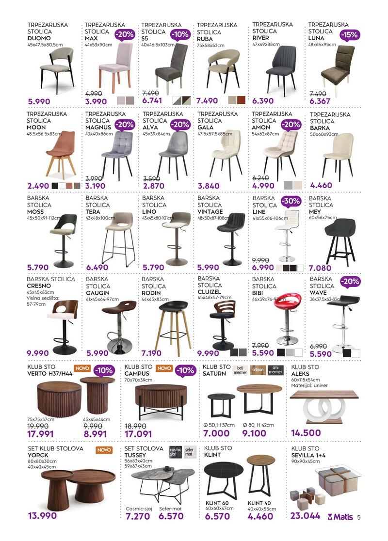 Matis nameštaj katalog akcija