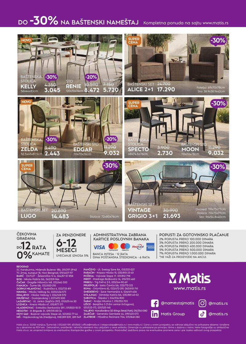 Matis nameštaj katalog akcija