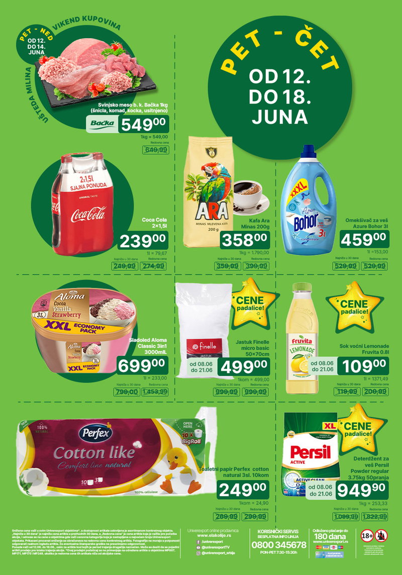 Univerexport katalog akcija Nedeljna akcija