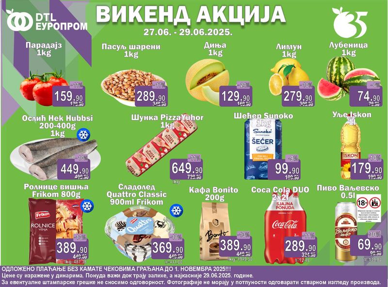 Europrom katalog vikend akcija