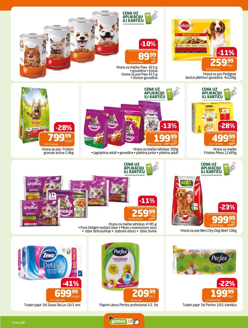 Gomex katalog hrana
