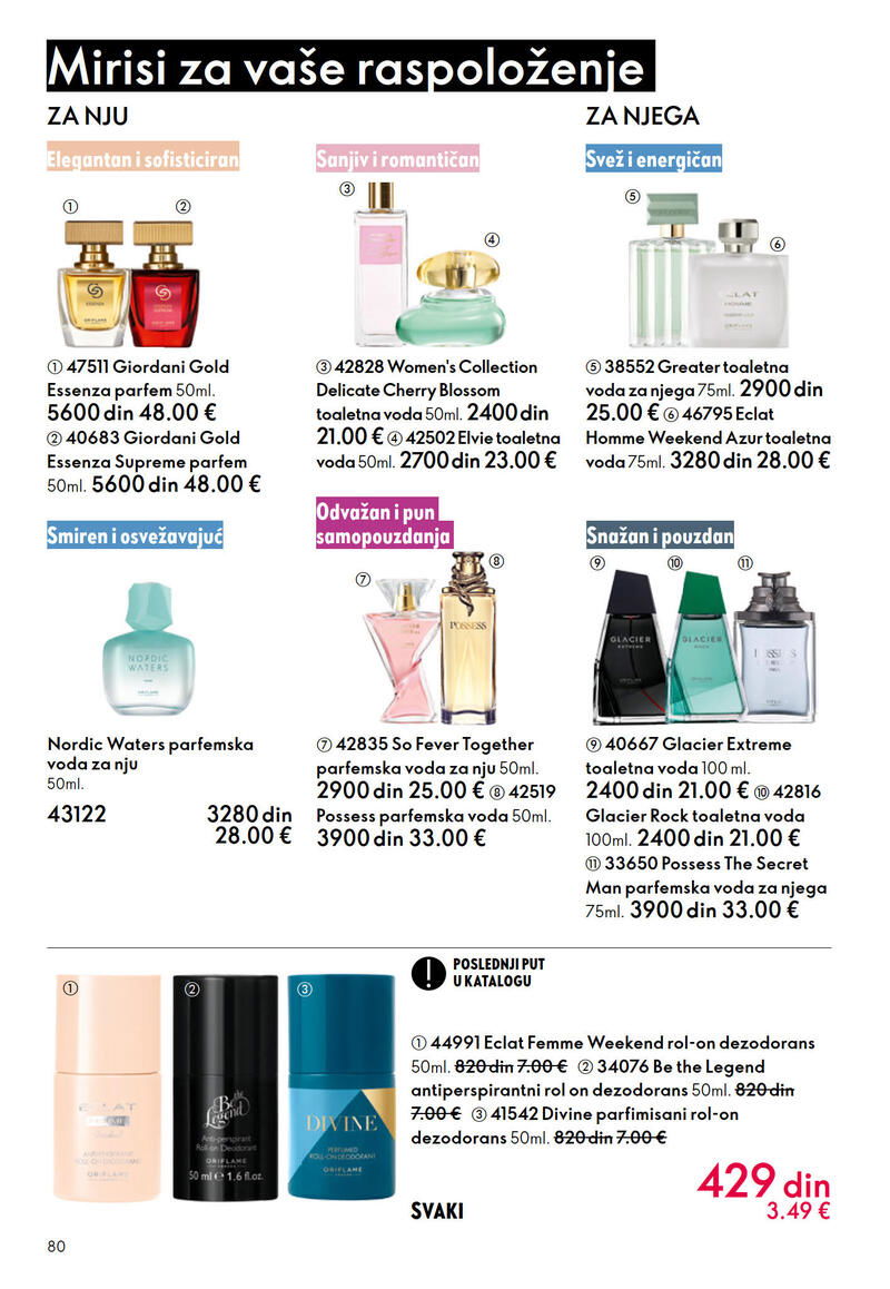 Oriflame katalog akcija