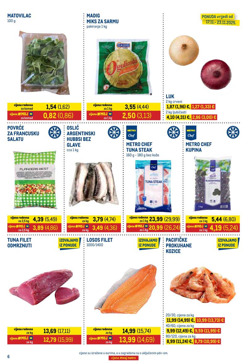 Metro prehrana i neprehrana