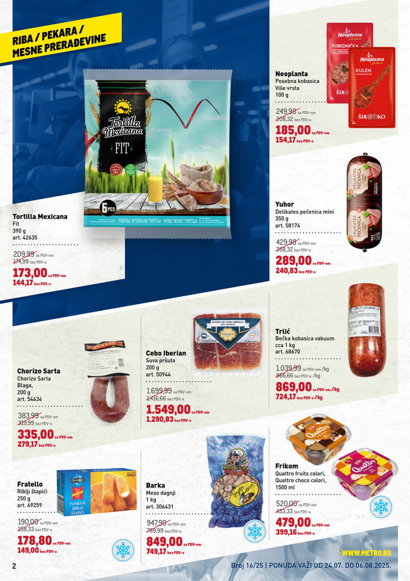Metro katalog hrana