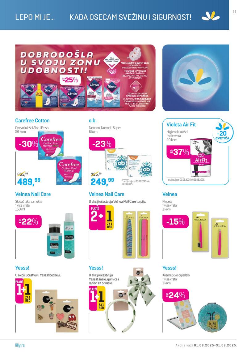 Lilly Drogerie katalog akcija