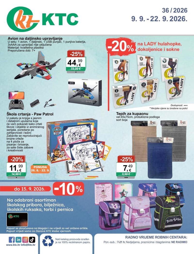 KTC katalog akcija Igračke i tekstil