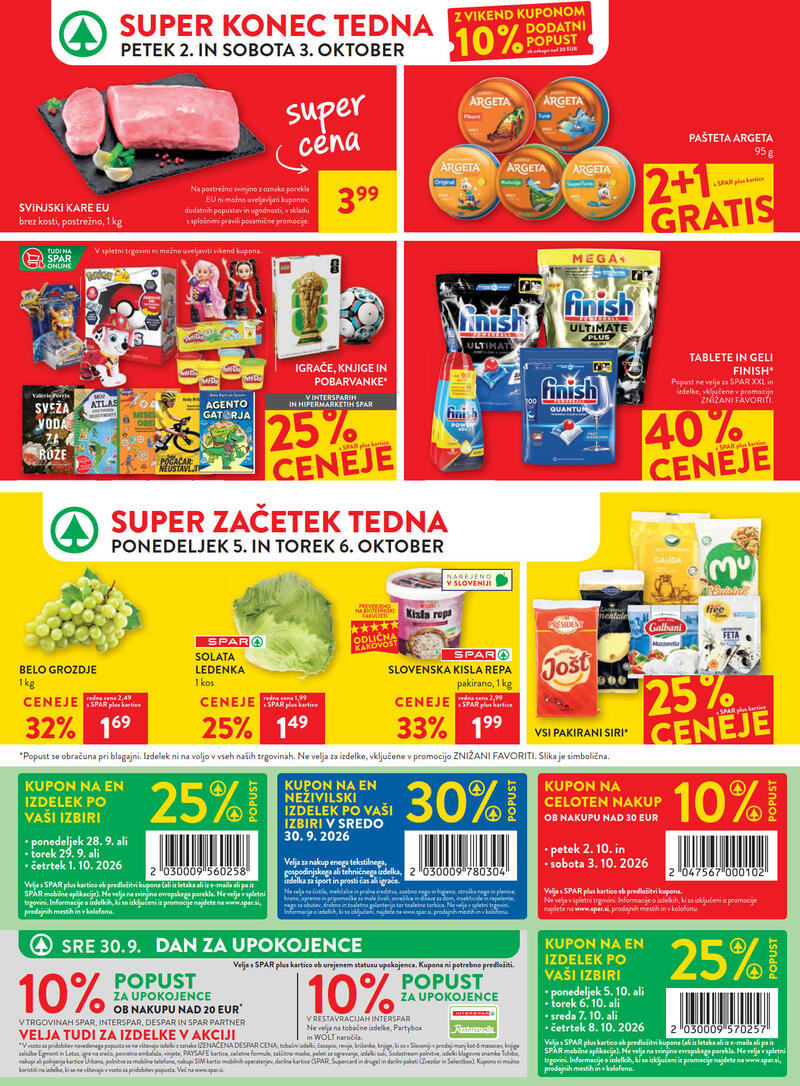 Spar katalog - Tedenska akcija
