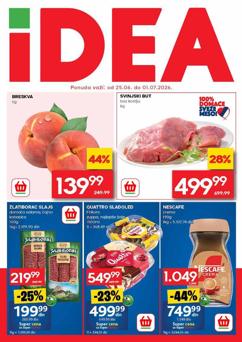 Idea katalog akcija Nedeljna ponuda