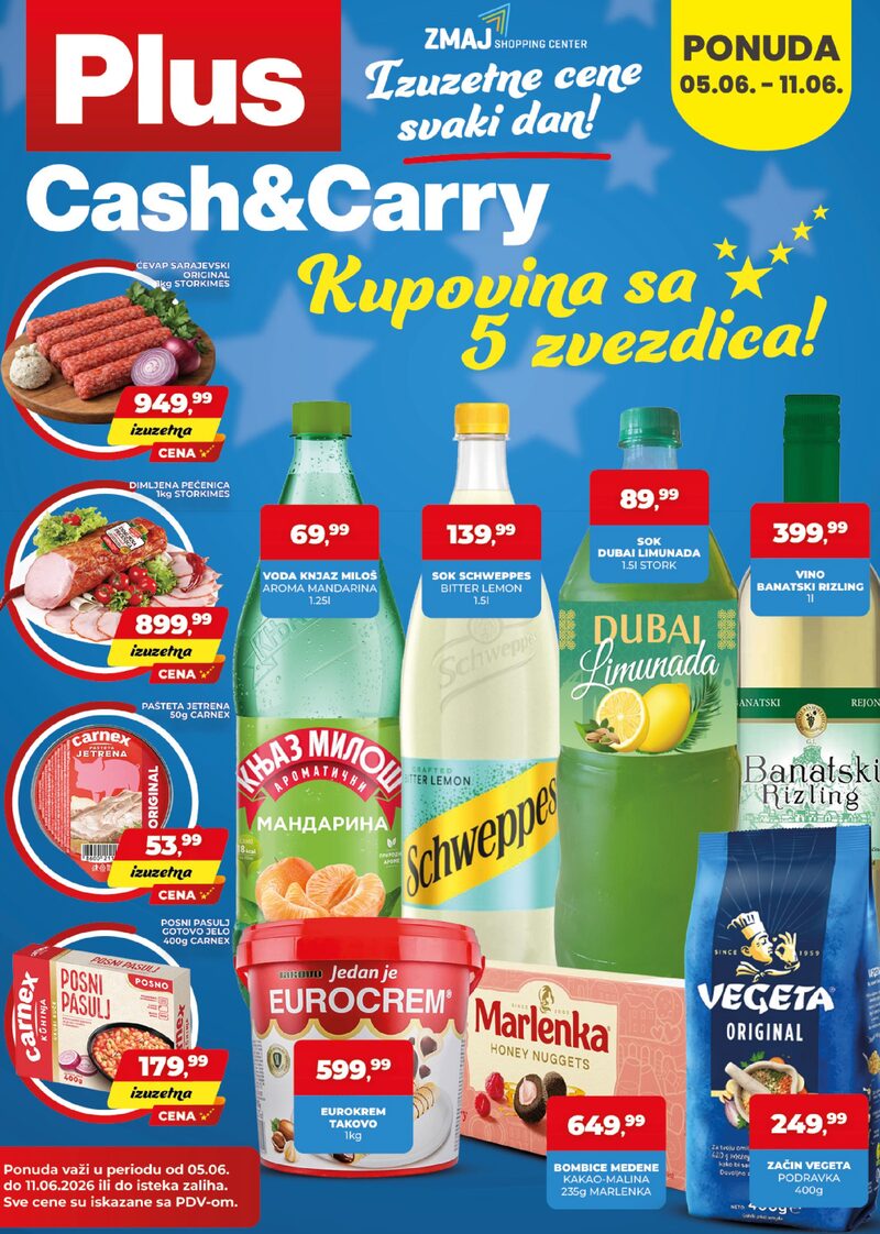 Plus Cash and Carry katalog akcija Nedeljna akcija