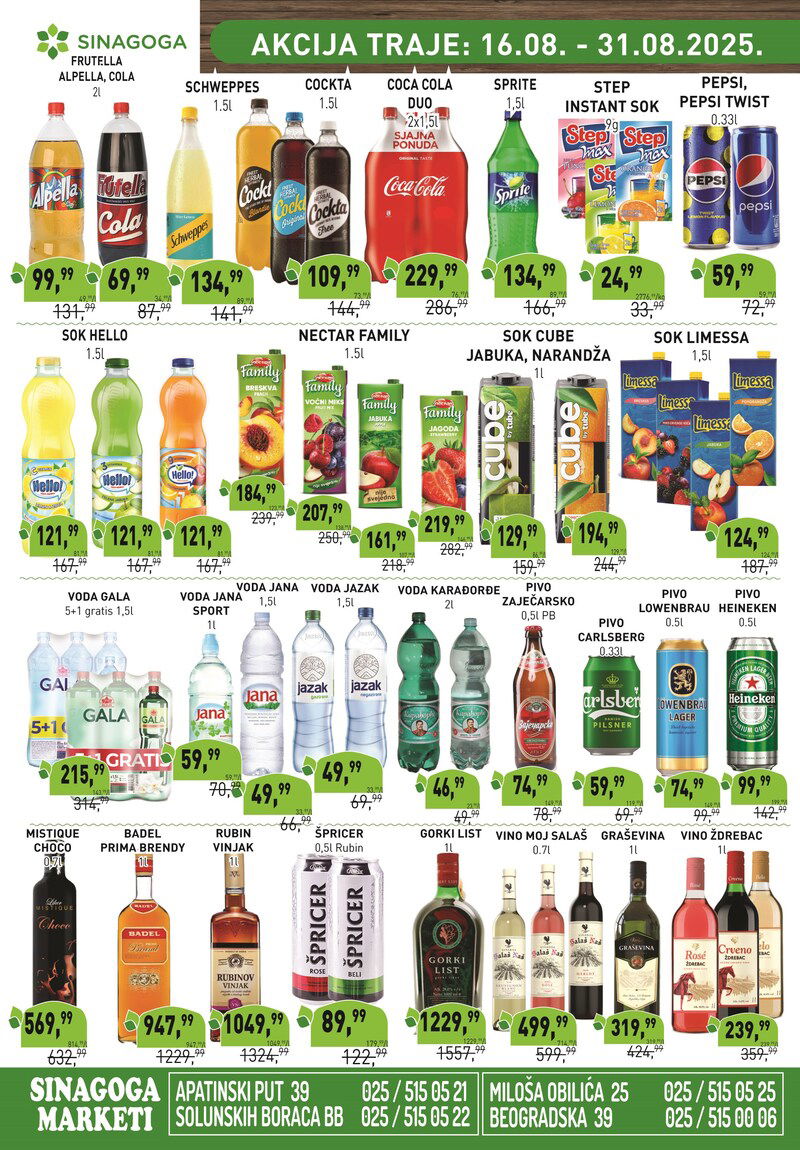 Sinagoga katalog akcija