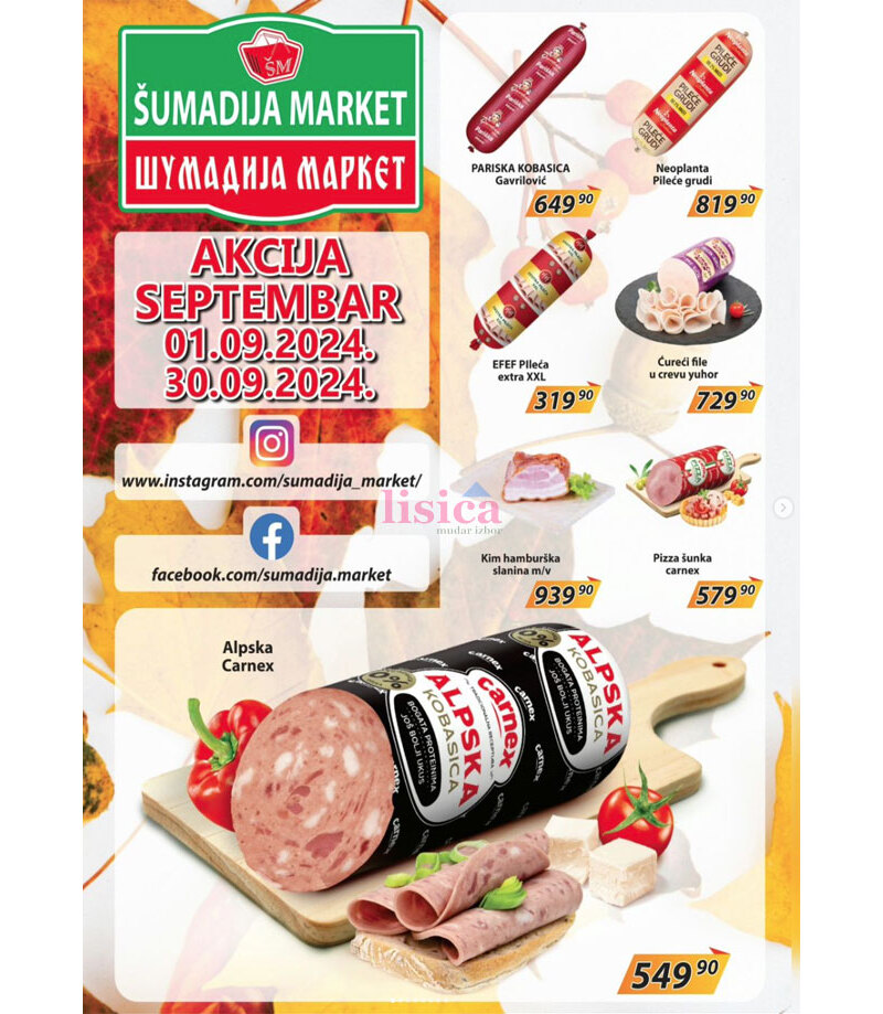 Šumadija Market katalog akcija