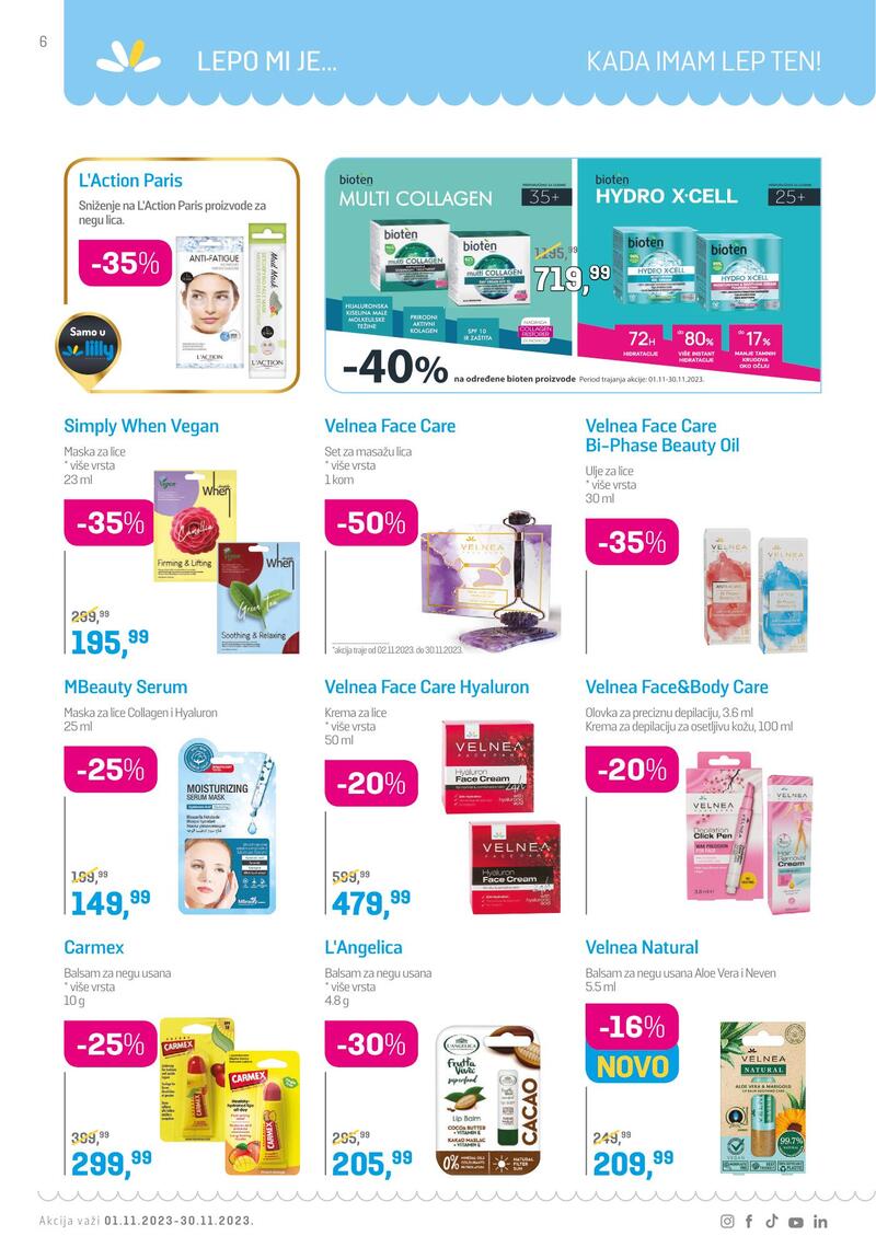 Lilly Drogerie katalog akcija