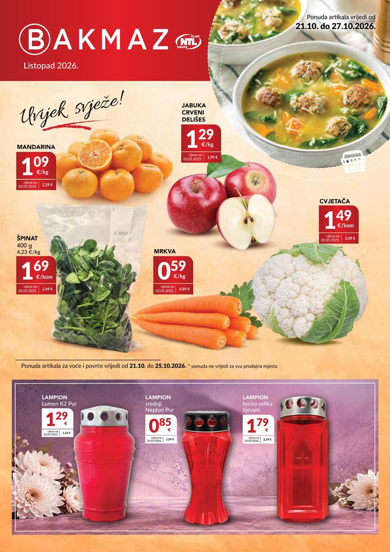 Bakmaz katalog akcija Tjedna ponuda