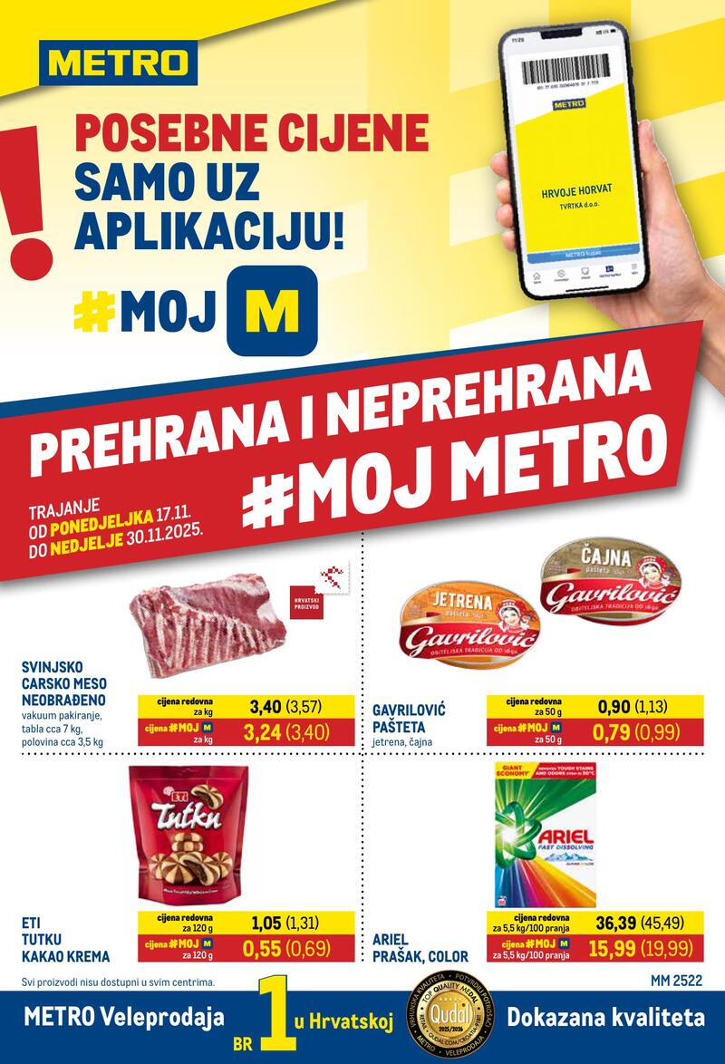 Metro prehrana i neprehrana