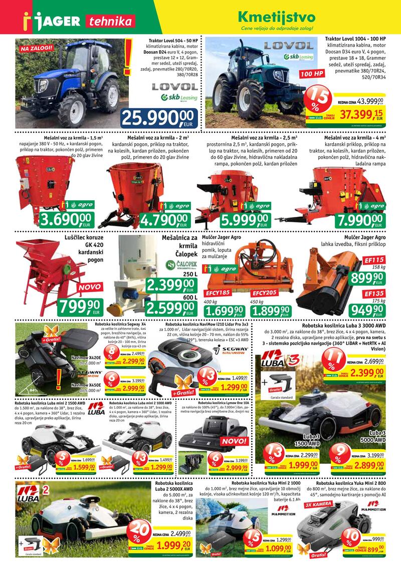Jager katalog - Tehnika