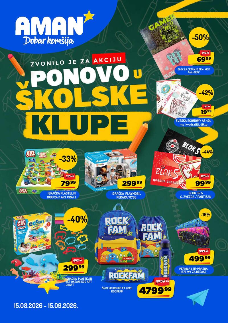 Aman katalog ponovo u školske klupe