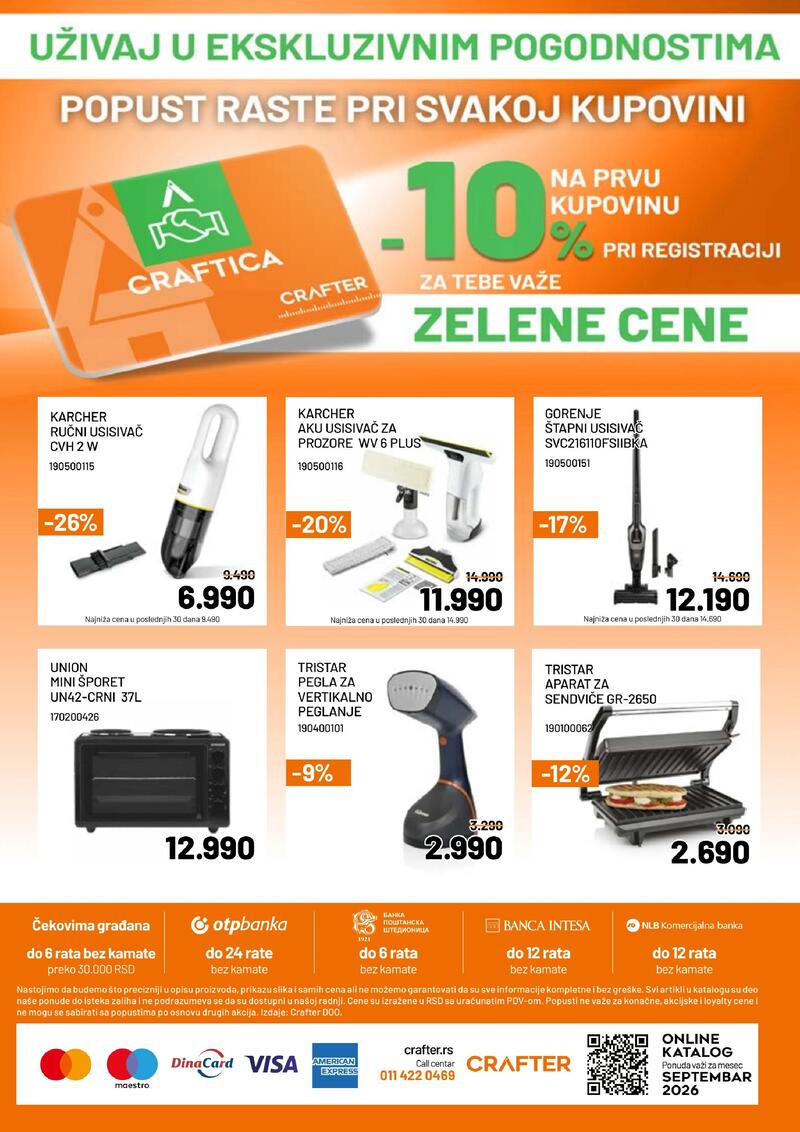 Crafter akcijski katalog