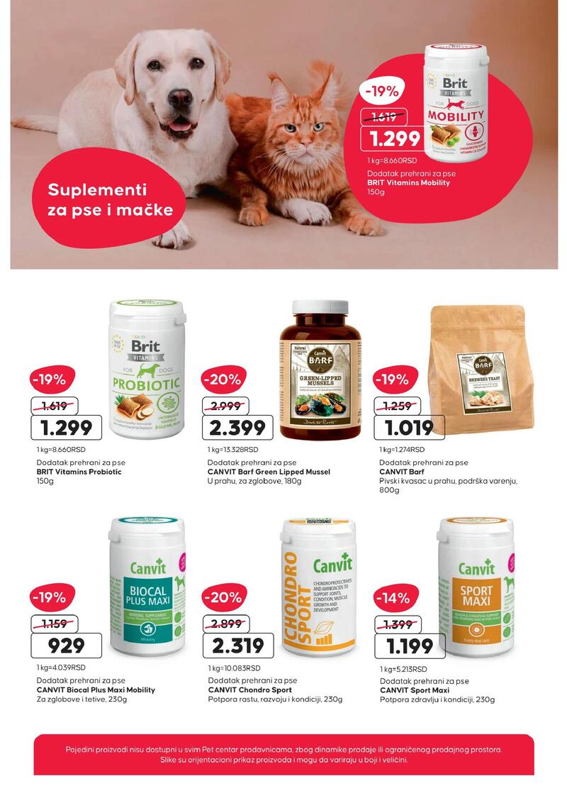 Pet centar akcijski katalog