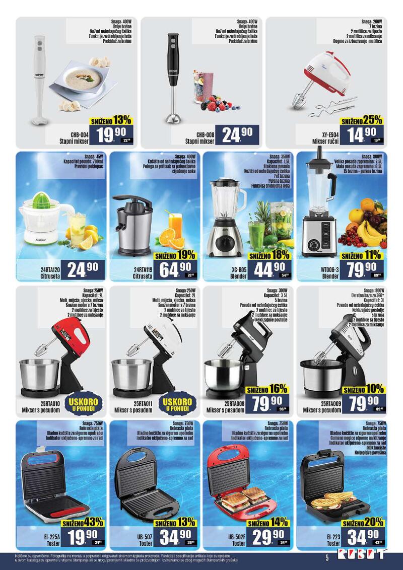 Robot kataloška ponuda tehnike