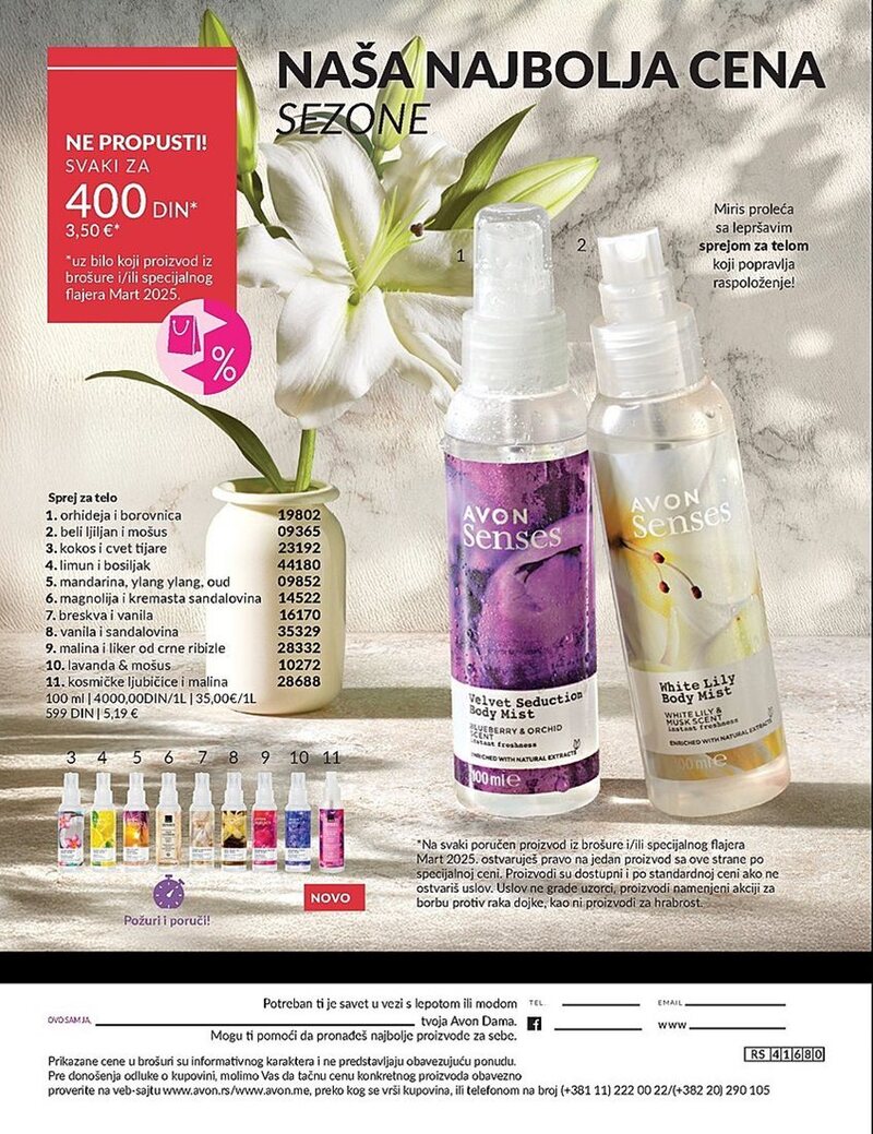 Avon katalog akcija