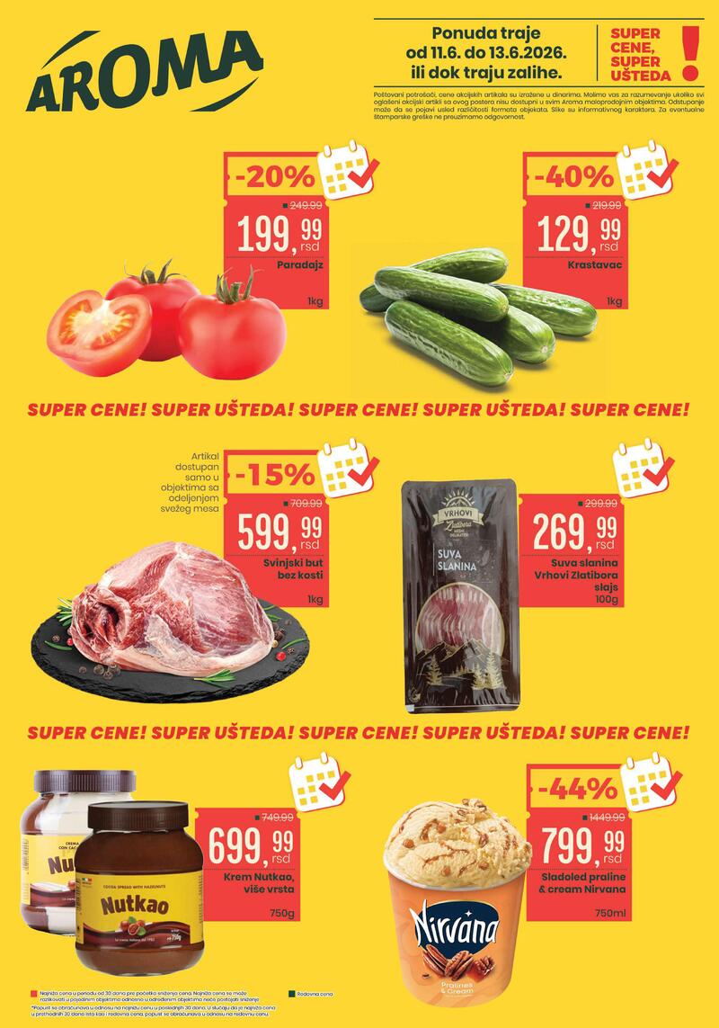 Aroma Market katalog akcija Vikend akcija