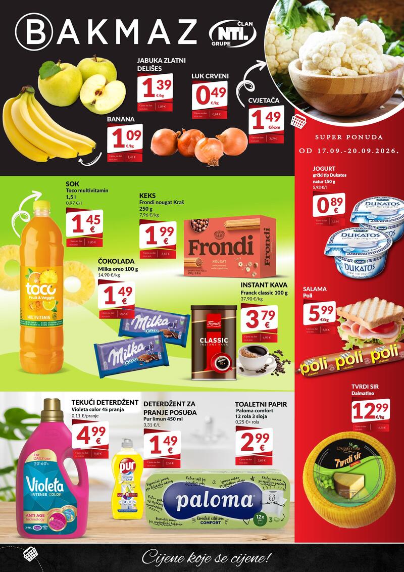 Bakmaz katalog akcija Super ponuda