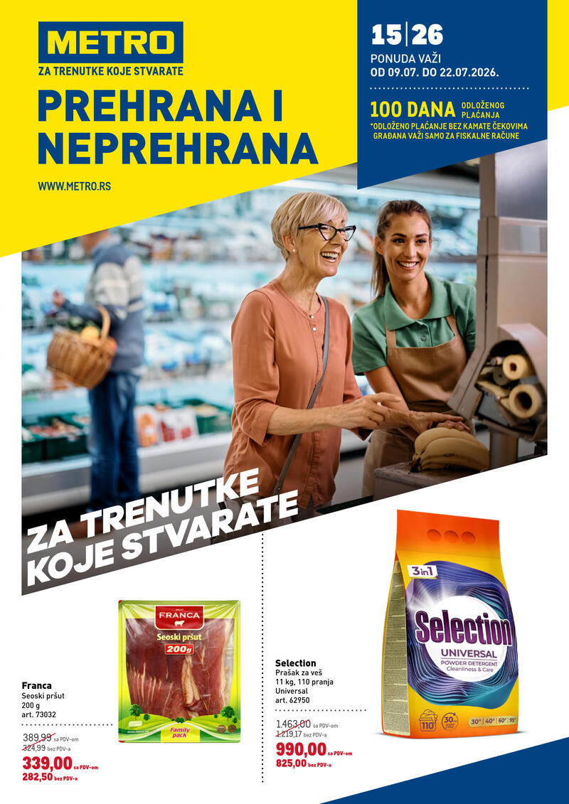 Metro katalog akcija Metro prehrana