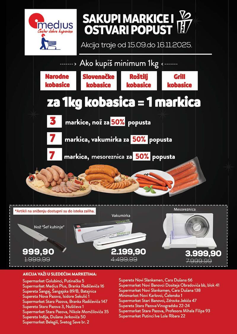 Medius katalog akcija
