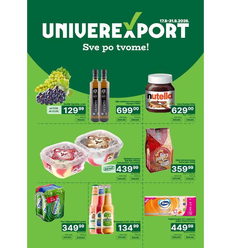 Univerexport katalog akcija Univerexport katalog hrana