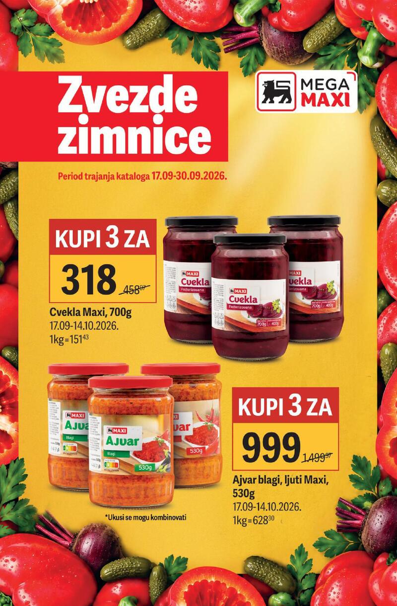 Mega Maxi katalog akcija Nedeljna akcija