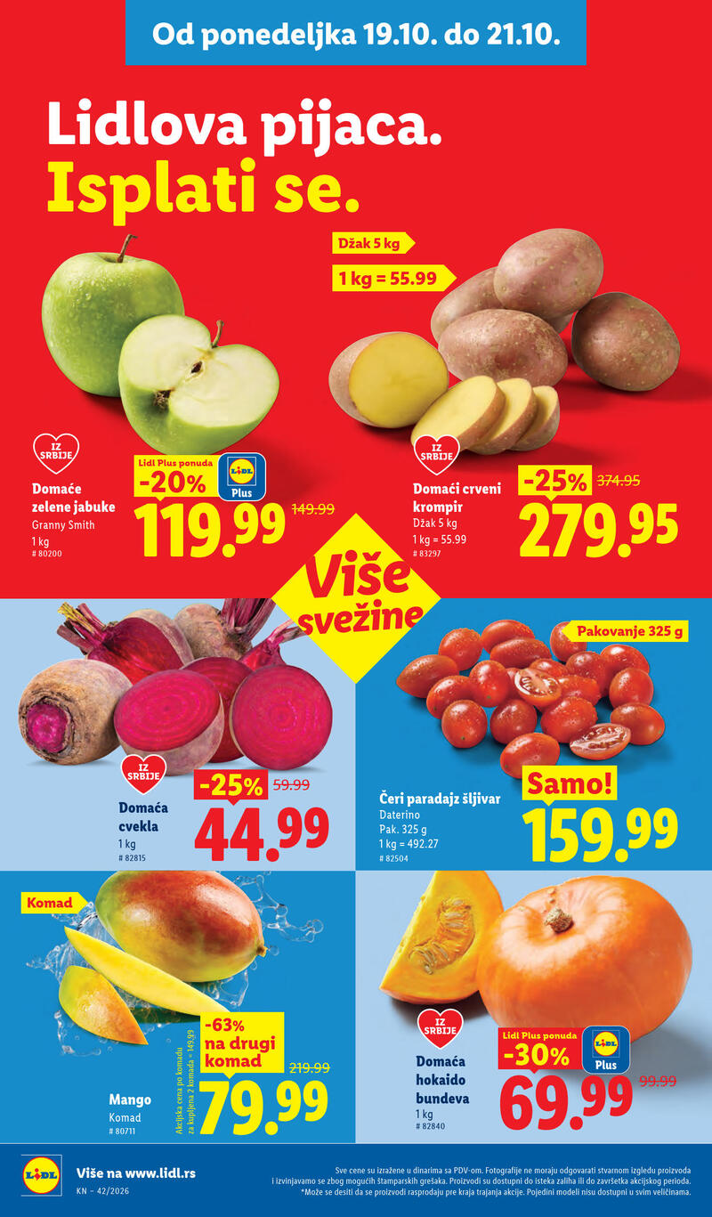 Lidl katalog - Nedeljna akcija