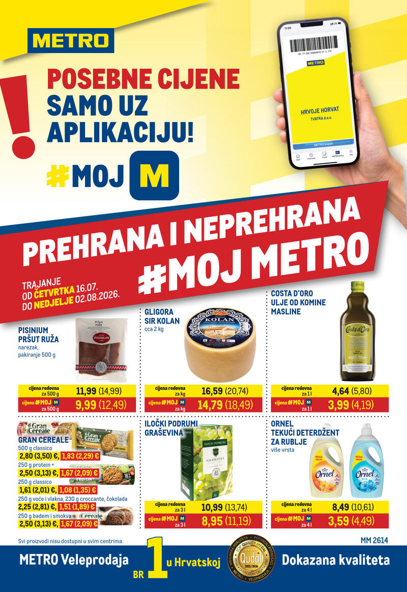 Metro katalog akcija Prehrana i neprehrana