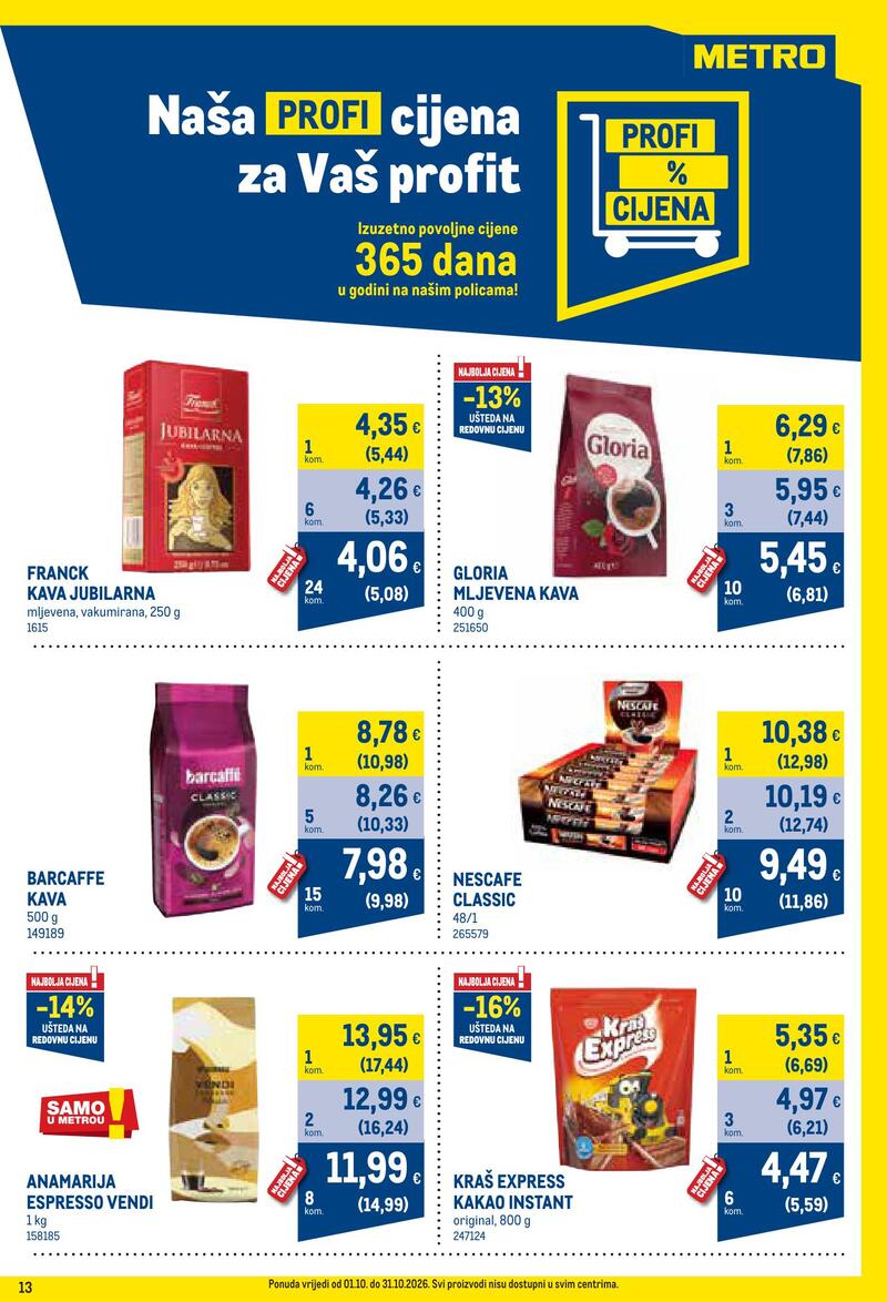 Metro katalog - Profi cijena