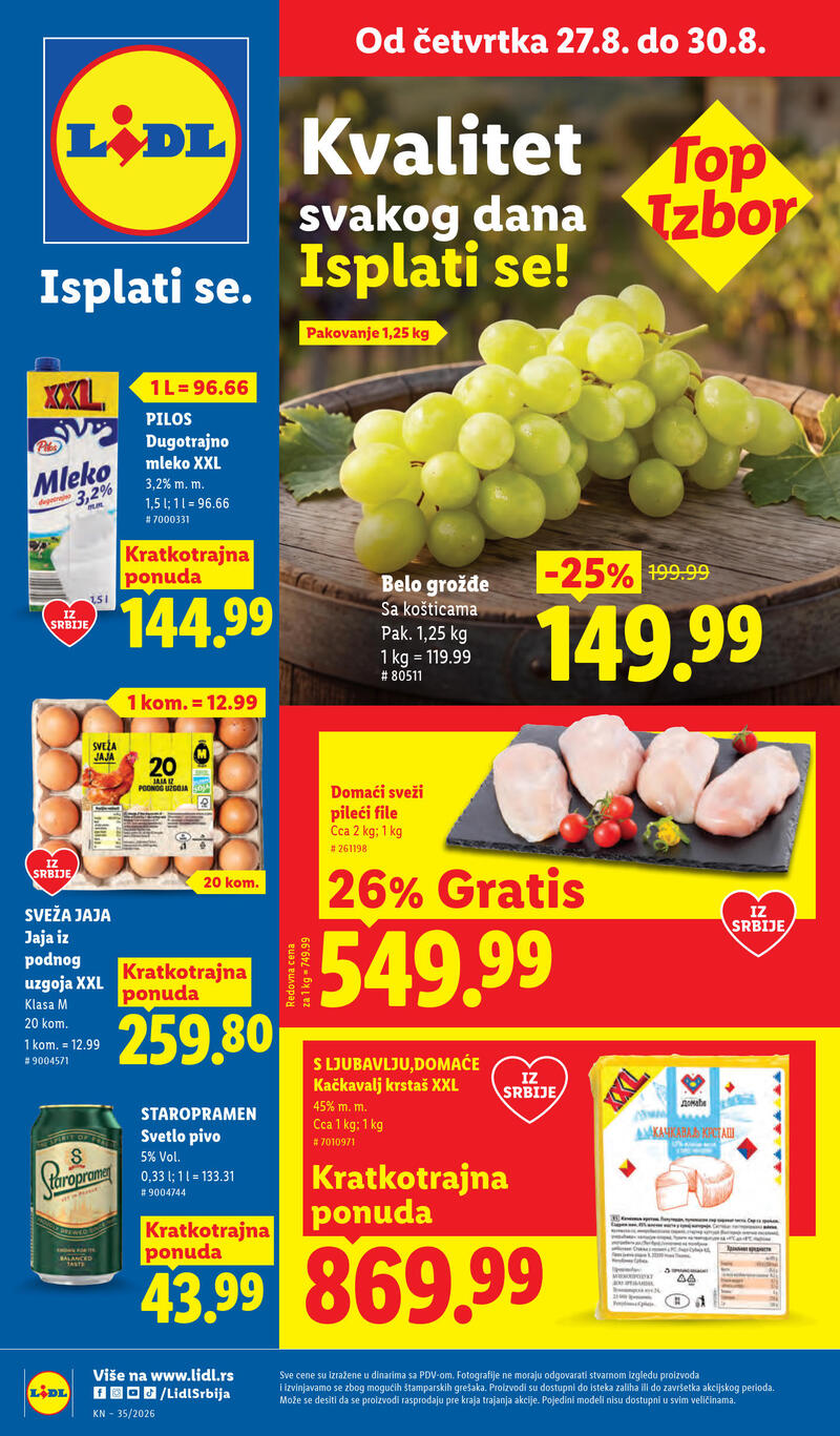 Lidl katalog akcija Redovna akcija