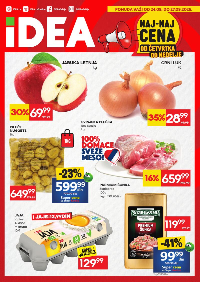 Idea katalog - Naj-naj cena od četvrtka do nedelje