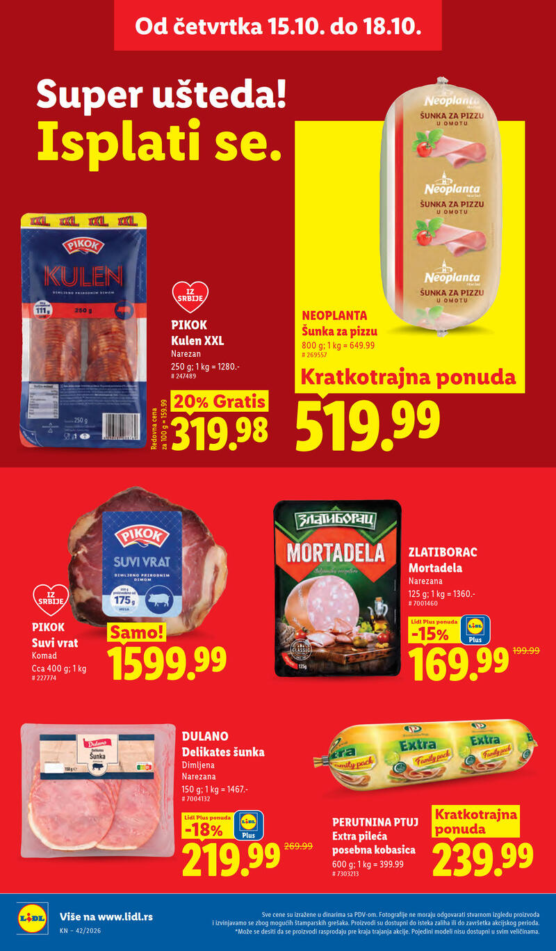 Lidl katalog - Nedeljna akcija