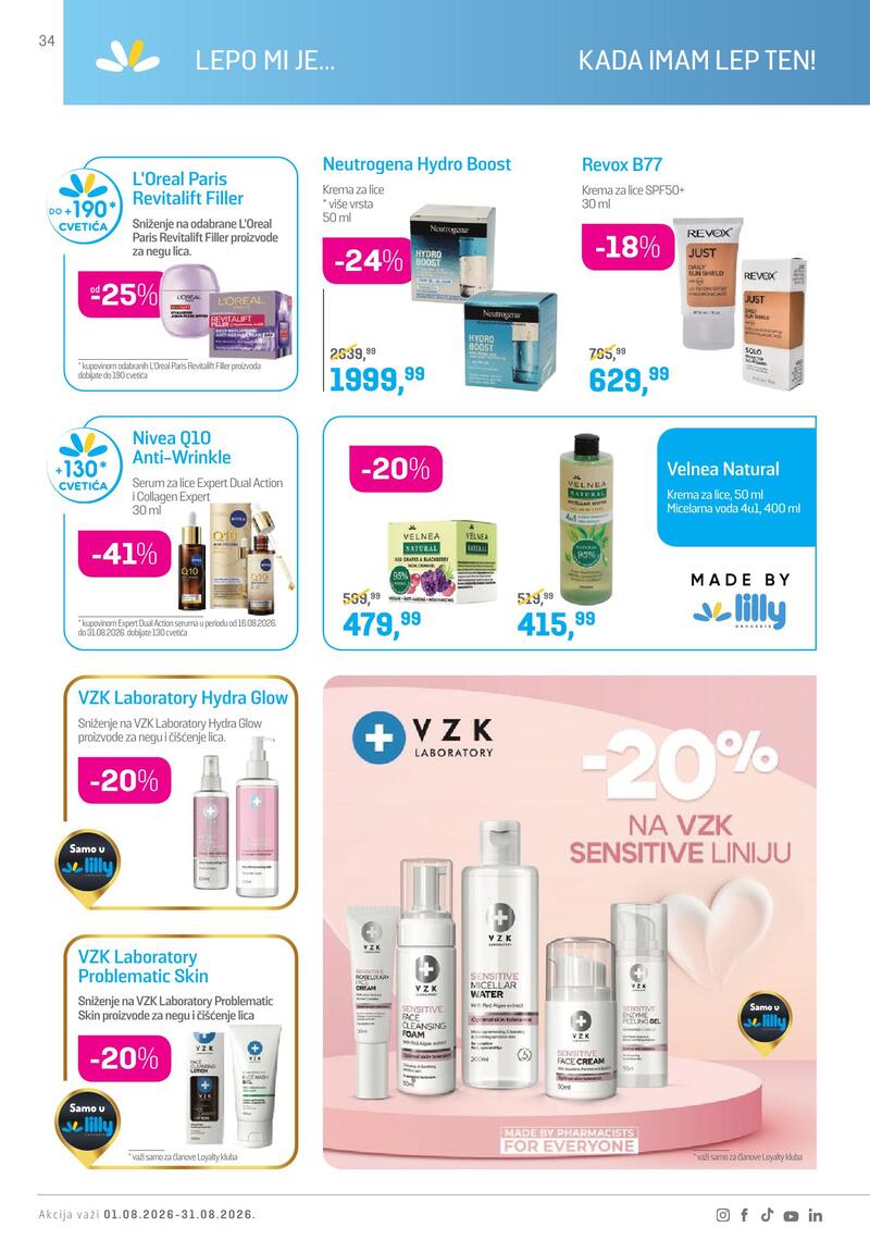 Lilly Drogerie katalog akcija