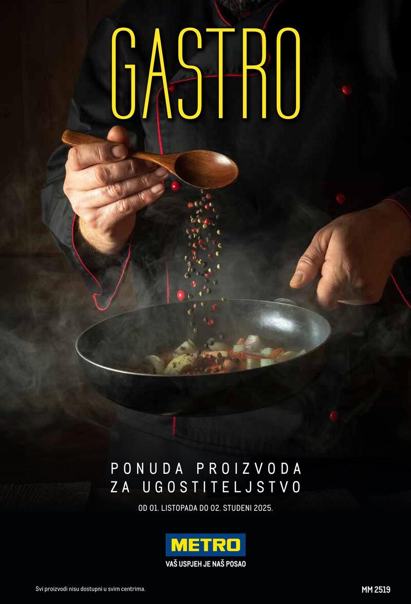 Metro gastro - ponuda proizvoda za ugostiteljstvo