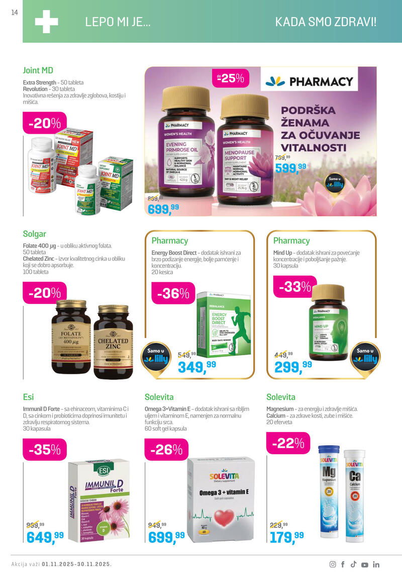 Lilly Drogerie katalog akcija