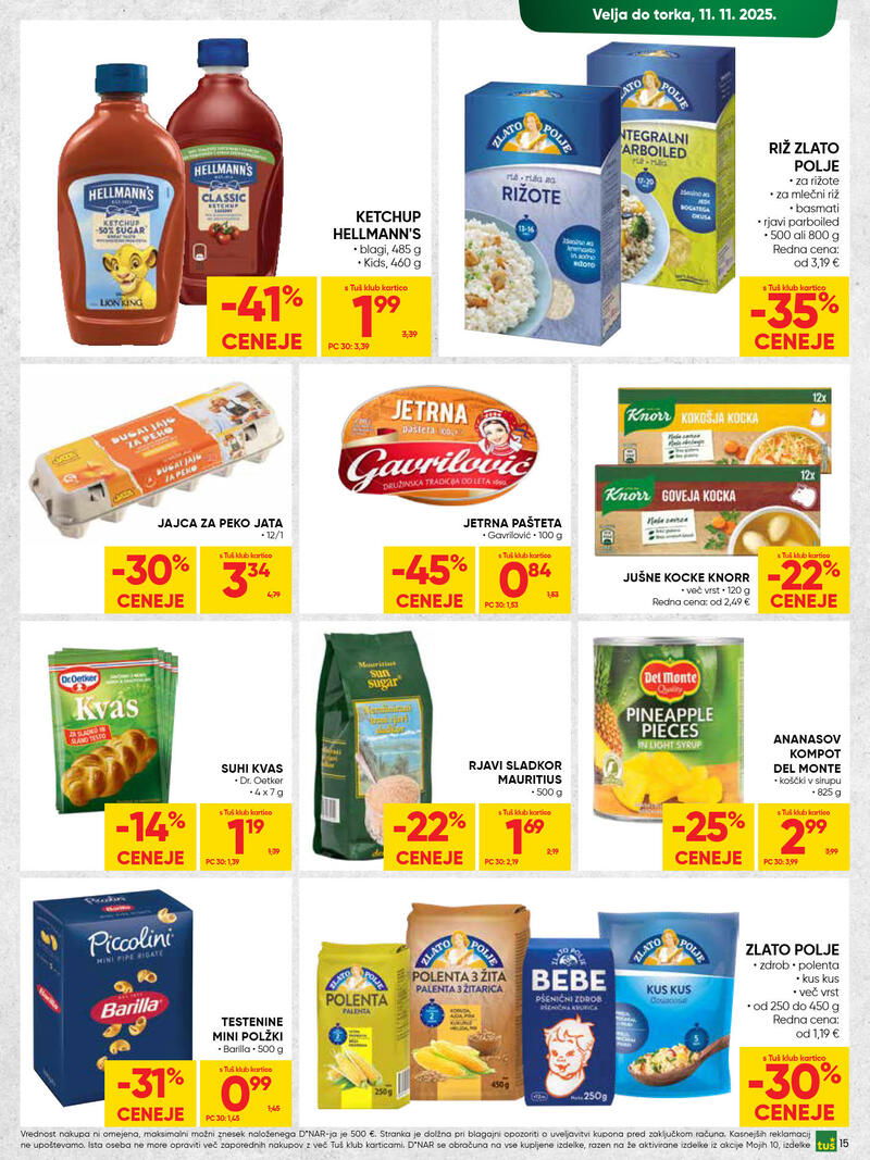 Tuš redni katalog