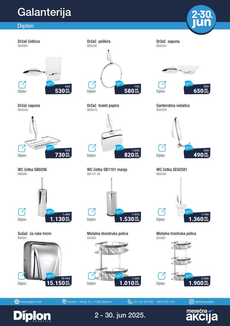 Diplon kupatila katalog akcija