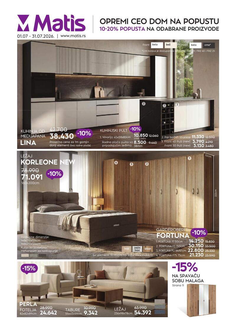 Matis katalog akcija Nameštaj